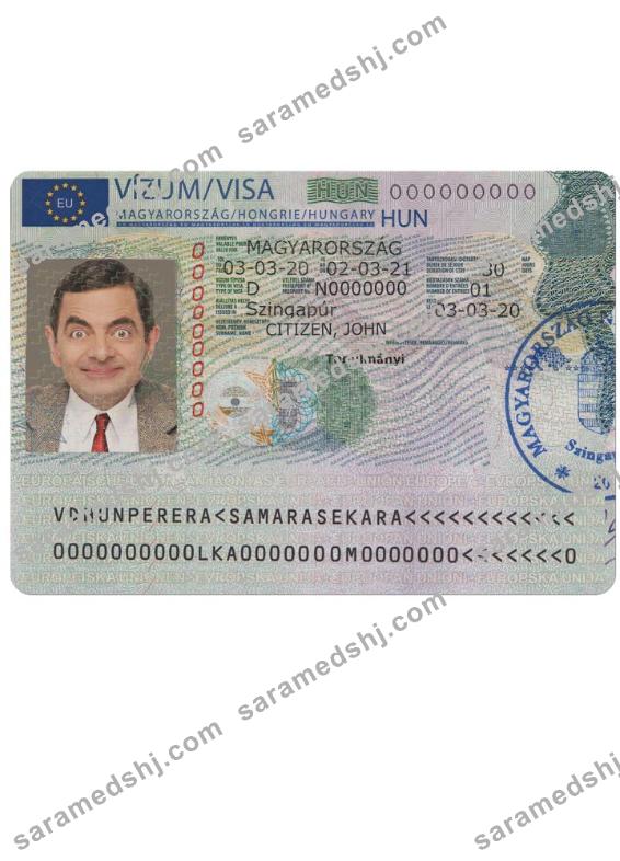 HUNGARY travel visa version 2